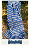 Blue Horizon one-of-a-kind sold handmade afghan sold for $200