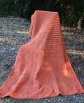 Burnt Sienna Sands handmade crocheted afghan