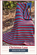 Christmas Lane handmade afghan - sold for $200