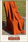 Copper Ridge one-of-a-kind sold handmade afghan sold for $200