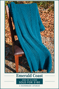 Emerald Coast one-of-a-kind handmade afghan sold for $180