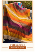 Fall Sunrise handmade afghan - sold for $180