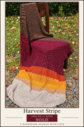 Harvest Stripe one-of-a-kind sold handmade afghan