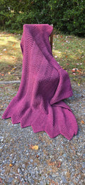 Orchid Shadow handmade crocheted afghan