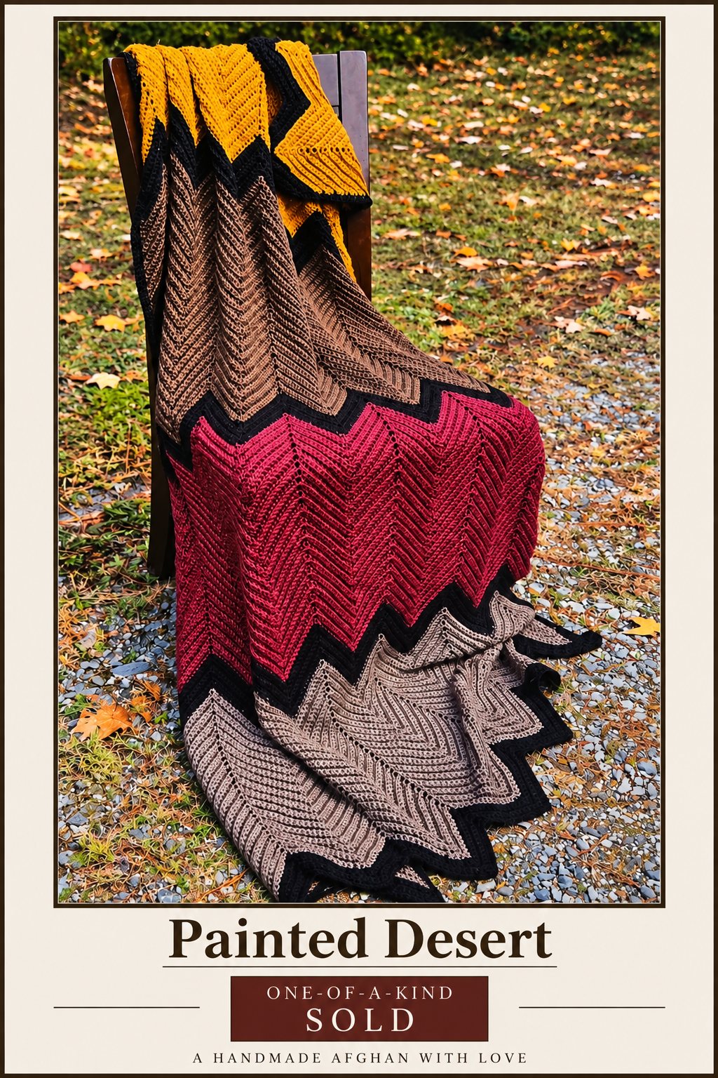 Painted Desert one-of-a-kind sold handmade afghan