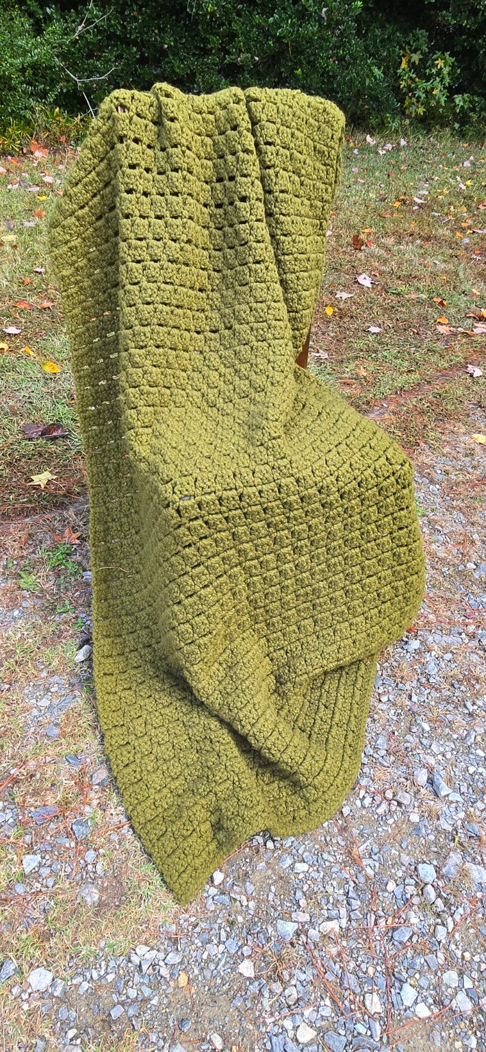 Silent Forest handmade crocheted afghan