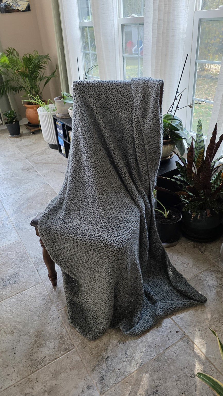 Steel Willow handmade crocheted afghan